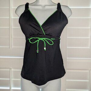 NEW JAG Bra Cup Size Adjustable Strap Padded Swimsuit Swim Tankini Top 34 D/DD